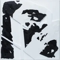 Paul Chan, Black Republican 4, 2007, Styrofoam and paper collage