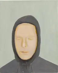 Neal Tait, Untitled (grey hood), 1999, oil on canvas