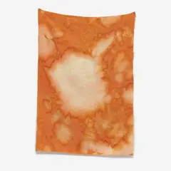 Sam Falls, Untitled (Orange, Joshua Tree, CA), 2012, hand dyed linen and metal grommets