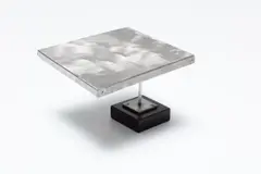 Single Plane by George Rickey, 1967, steel and stone base, kinetic sculpture, in 2 parts, sold Sep 2023