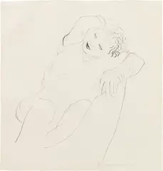 Celia Reclining by David Hockney, 1979, lithograph on Twin Rocker paper, sold Sep 2023