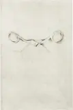 Jim Dine, Scissors from the series Thirty Bones of My Body, 1972, drypoint on Crisbrook Waterleaf paper
