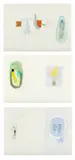 Amy Sillman, Untitled (Triptych), 2000, watercolor and ink on paper