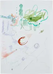 Michael Krebber, Untitled, 2006, watercolor and ballpoint pen on paper