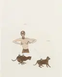 Marcel Dzama, Untitled, 1998, ink and watercolor on paper