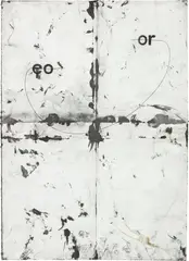 Tony Lewis, oreo, 2014, graphite powder on paper