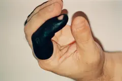 Douglas Gordon, Three Inches (Black) #4, 1997, chromogenic print flush-mounted to foamcore
