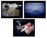 Three works: (i) Alf Bold Dead, August 18, 1993 ; (ii) Fritz Five Days Old, August 18, 1993 ; (iii) Stromboli at Dawn from the series Alf and Fritz / Volcano by Nan Goldin, 1998, dye destruction print, in three parts, sold Sep 2023
