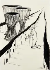 Henk Visch, Untitled, 1985, ink on paper