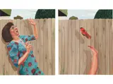 Madeleine Pfull, Two works: (i) The Fall I ; (ii) The Fall II, 2019, oil on linen