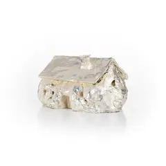 Erwin Wurm, Little Big Earth House, 2003–2005, silver-coated bronze