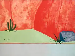 Dan Colen, A Hot Day for a Hanging, 2015–2016, oil on canvas