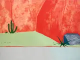 Dan Colen, A Hot Day for a Hanging, 2015–2016, oil on canvas