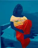 Moufouli Bello, Adebisi, 2020, acrylic on canvas