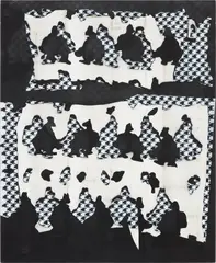 Ed Moses, E, 2010, acrylic on canvas