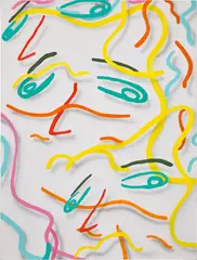 Austin Lee, Arrangement of Lines, 2013, Flashe and acrylic on canvas