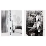 Richard Prince, Two works: (i-ii) Untitled, 2012, black and white photograph and sticker