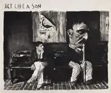 Rinus Van de Velde, Act Like A Son, 2009, charcoal on paper