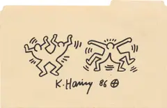 Keith Haring, Untitled, 1986, marker on manila folder