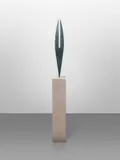 Bryan Hunt, Standing Muse, 1990, cast aluminum with limestone base