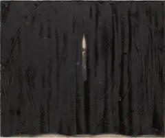 Untitled (Candle) by Joe Andoe, 1990, oil on linen, sold Dec 2023