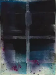 Max Frintrop, Untitled (First Love), 2014, ink, acrylic and pigment on canvas