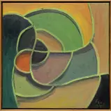 Anton Henning, Interieur No. 347, 2007, oil on canvas, in artist's frame