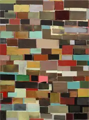 Against the Wall 1 by Brenna Youngblood, 2007, acrylic on canvas, sold Dec 2023