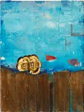 Brenna Youngblood, Wilson, 2010, acrylic, wallpaper and photo collage on canvas