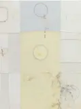 Ross Iannatti, Hysteresis No. 301, 2015, silicone coated nylon fabric and sodium azide residue on canvas