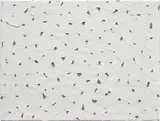 Analia Saban, Drape Study, 2006, acrylic and linen tape on linen