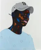 Adegboyega Adesina, 10'20, 2020, acrylic, charcoal and pastel on paper