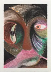 Markus Selg, Portrait, 2003, pastel on paper