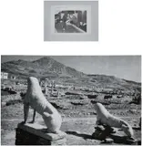 Michaela Meise, Two works: (i) Ohne Title (Löwen von Delos) ; (ii) Right Angle, 2004, (i) chromogenic print (ii) chromogenic print on plywood