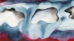 Abstract Untitled by Jeremy Ramsey, 2011, watercolour on paper, offered Nov 2023