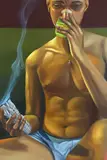 Israfil Ridhwan, In My Room, I’ll Heal Again, 2023, oil on canvas