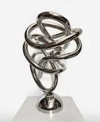 Dragonball by Sam Penaso, 2023, stainless steel, offered Nov 2023