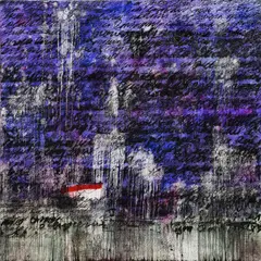 Letter by Dedy Sufriadi, 2022, oil, marker, and pastel on canvas, offered Nov 2023