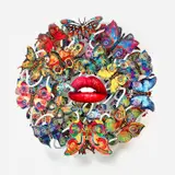 David Gerstein, Soft Lips, 2023, mixed media