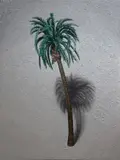 Jan Balquin, Synthetic Coconut Tree, 2023, oil on canvas