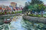 Ho Kah Leong, Singapore River, 2000, oil on canvas