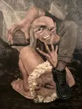 Ryan Jara, A Brother's Favor, 2023, oil on canvas