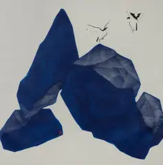 《蓝天下, 我们轻若浮云》Light as Clouds by Tay Bak Chiang, 2020, pigment, Chinese ink and colour on paper, offered Nov 2023