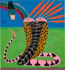Jordy Kerwick, Untitled 7, 2021, oil, acrylic and spray paint on canvas