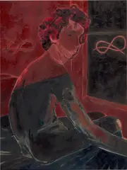 Anthony Cudahy, Ian with Knots, 2017, oil on canvas