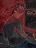 Anthony Cudahy, Ian with Knots, 2017, oil on canvas