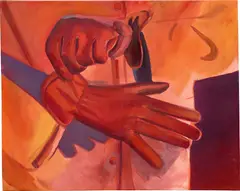 Autumn by Caleb Hahne Quintana, 2020, oil and acrylic on canvas, sold Mar 2022