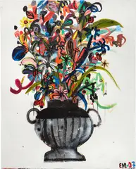 Eddie Martinez, I Feel Alright, 2007, acrylic, spray paint and oilstick on canvas