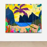 Erik Parker, Out of the Ark, 2012, acrylic on canvas