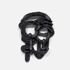Machine mask (Constructed Face) I by Thomas Houseago, 2011, bronze, sold Mar 2022